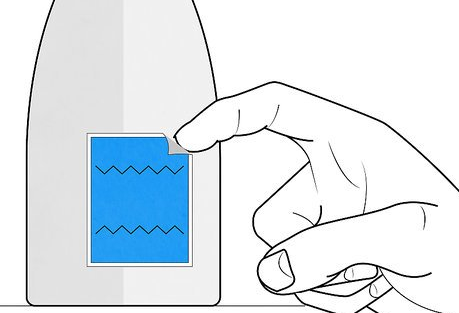 How to remove the sticker on the glass?