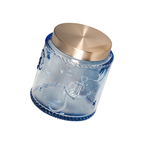 Light Blue Pirate Design Tea Cups with lid 16 oz.
