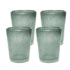 Hand Blown Drinkware Bubble Glasses (8 oz.Set of 4)