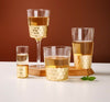 Hand Made Ellett Foil Drinking Glasses Gold, Silver, 10oz ,12oz (set of 6)