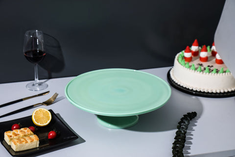 Jadeite Glass Cake Stand (set of 1)