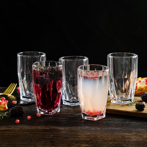 Polyhedron Highball Glasses set of 6