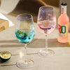 Iridescent Wine Glass set of 2/4/6, 19 oz Pretty Cute Cool Rainbow Colorful Halloween Glassware