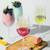Iridescent Wine Glass set of 2/4/6, 19 oz Pretty Cute Cool Rainbow Colorful Halloween Glassware