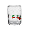 Harvest Bubble Fruit Decal Juice Drinking Glass set of 4