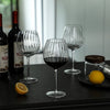 Ribbed Optic Wine Glasses set of 4