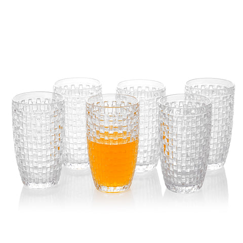 Knitted Collection Highball Glasses set of 6