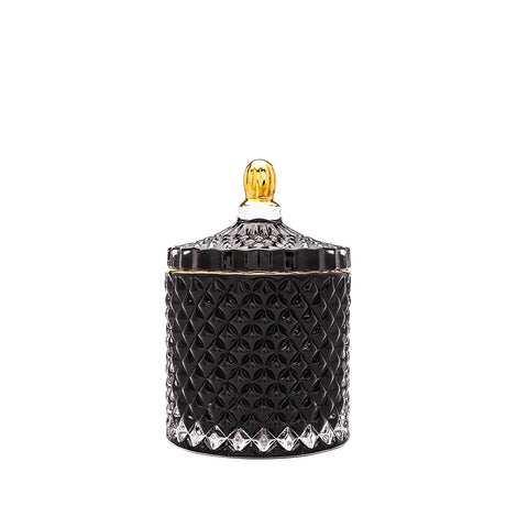 High Diamond Facets Jewelry Jar