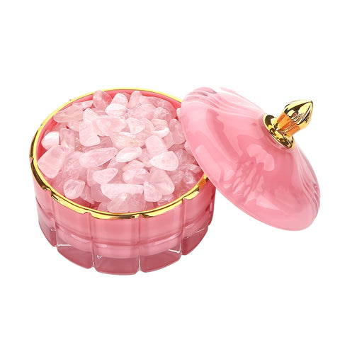 Short Cube Facets Jewelry Jar
