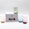 Colorful Stemless Wine Glasses (16.5 oz. set of 4)